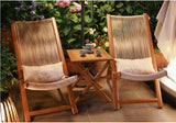Three-piece deck chair set