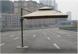 Roman umbrella 3 x 3 meters with marble/water tank