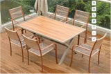 Rattan chair + 1.5m stone crystal table