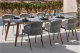 Rattan chair +1.8 long table